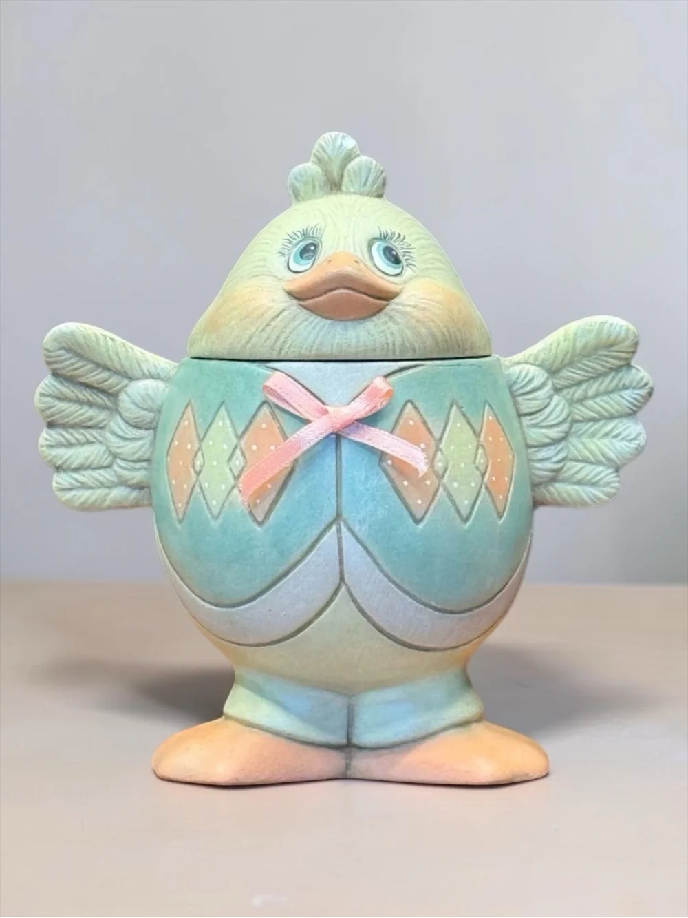 Easter Egg Chick Trinket Box